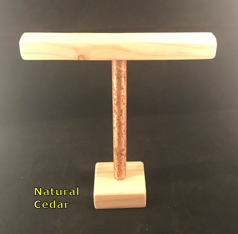(image for) 12" Bracelet Stand with Distressed Copper Risers