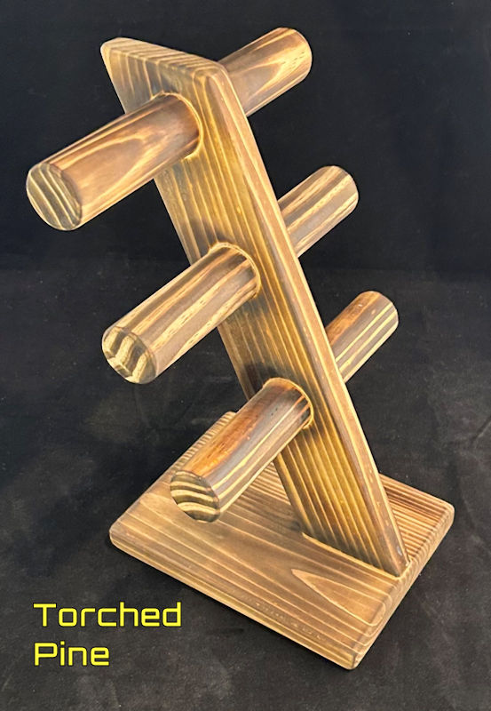 (image for) Three Tier Bracelet Stand in White Washed or Raw Pine