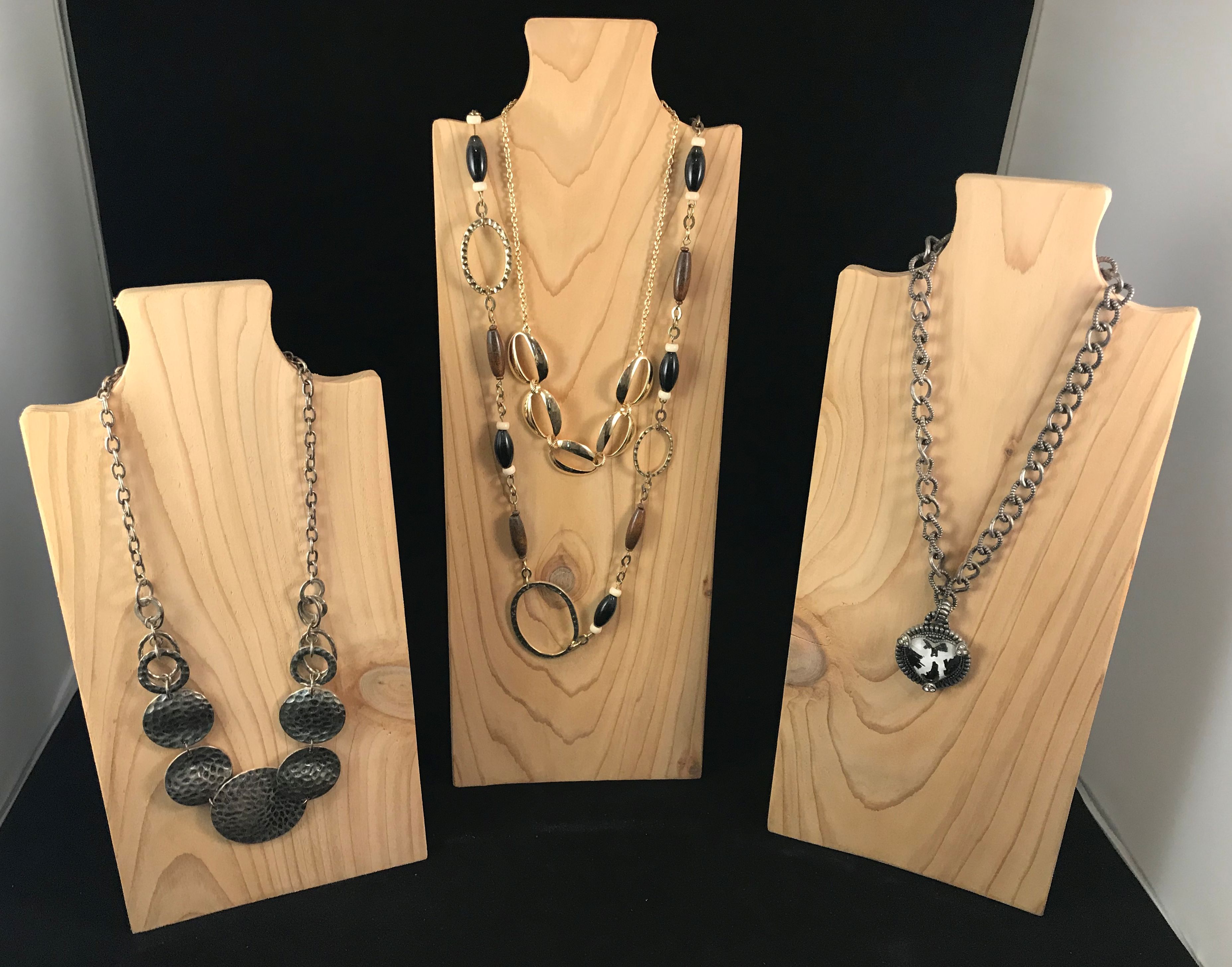 (image for) Necklace Display in Natural Cedar Wood