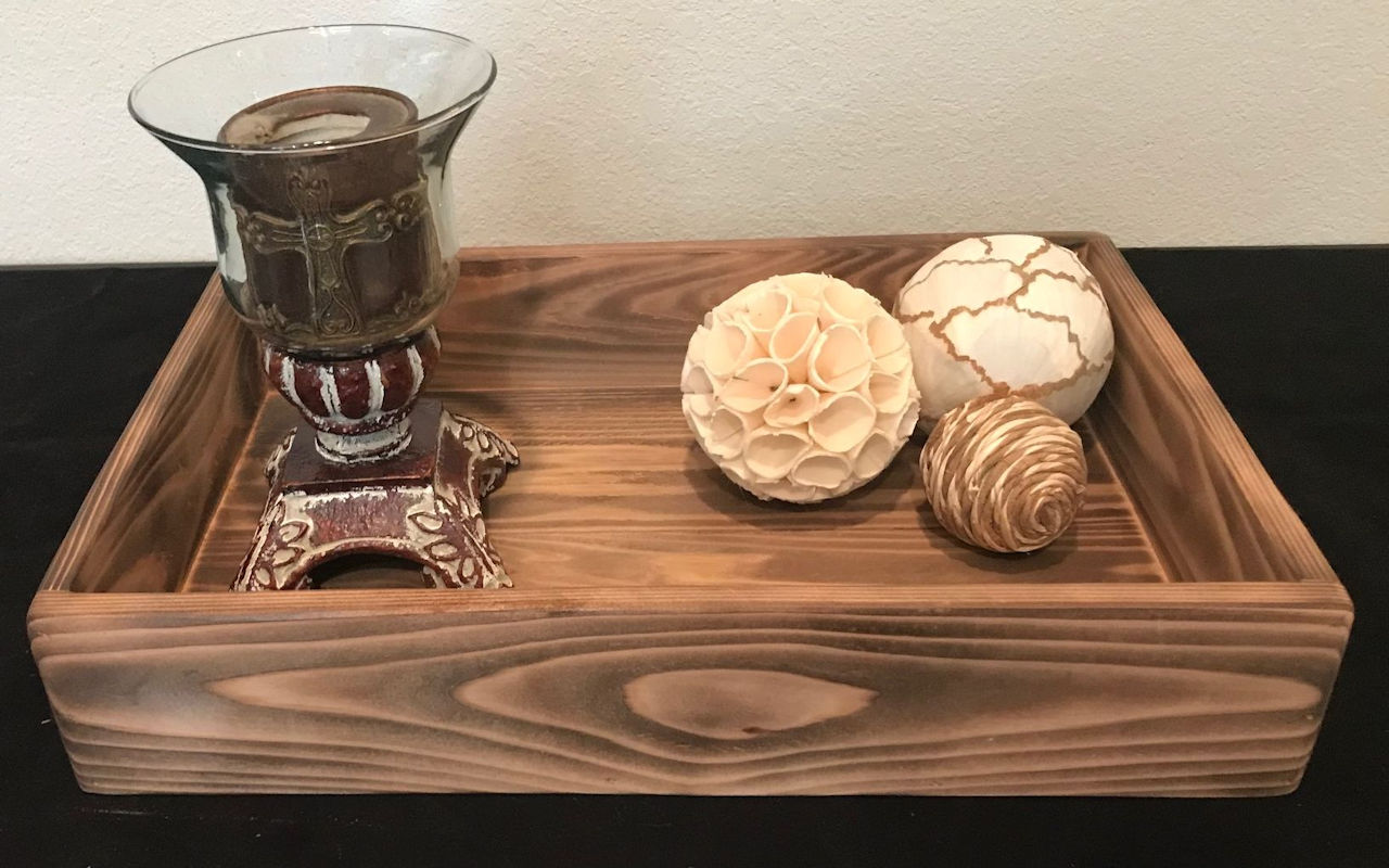 (image for) Display Tray in Torched Cedar