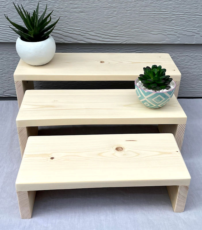 (image for) Tall Nesting Risers in Natural Pine